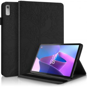 NAERYUT-Coque Lenovo Tab P11 2Nd Gen 11.5 Pouces 2022 Tb350Fu/Tb350Xu Pu Cuir Cover Tablette Housse De Protection Porte-Crayons Portefeuille Tablet Étui Lenovo Tab P11 2Ème Génération 2022-Noir - Neuf