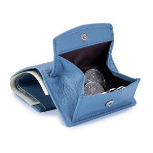 Nouveau Femmes En Cuir V&eacute;ritable Sacs &Agrave; Main Femme Peau De Vache Portefeuilles Dame Petite Poche Pour Monnaie Rfid Porte-Carte Mini Sac D'Argent Pochette Portable.Light Blue. - Neuf