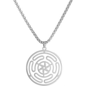 Kal-Roue De H&eacute;cate Symbole Collier H&eacute;cate Pendentif Vikingtriple D&eacute;esse Wiccan Roue Amulette Pa&iuml;en Bijoux Wiccan Cadeaux Pour Hommes Femmes - Neuf