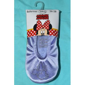Chaussons Antid&eacute;rapants Disney Princesse Minnie Mouse Fille Violet Ballerines Brillantes Pantoufles Souples Enfant 26 - 27 - 28 - Cadeau Id&eacute;al - Neuf