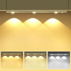 ERYI-30Cm Lampe De Placard À Détecteur De Mouvement, Dimmable Rechargeable Usb Sans Fil Led Lamp 3000K-6000K Éclairage Étude Cuisine Veilleuse Armoire Escalier Couloir Lampe - Neuf