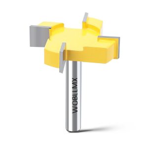 KAL-Fraise À Plaque À Tige De 12 Mm, Longueur 7,96 Mm, 4 Dents, Lame En Carbure De Tungstène, Durable Et Tranchante Pour Outil De Travail Du Bois - Neuf