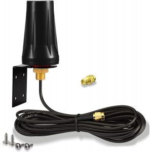 SUBZONAL-Antenne 4G LTE Exterieur SMA Mâle Mimo 5dBi Omnidirectionnelle Étanche Imperméable 3m Câble pour 4G LTE 3G GSM Routeur Camera Chasse Caméra Sentier Moniteur d'Énergie¿ - Neuf