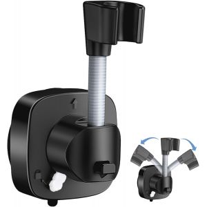 JGD-Support de pommeau de douche rotatif &agrave; 360 &deg; - Sans per&ccedil;age - R&eacute;utilisable - Convient pour la plupart des pommeaux de douche - Neuf