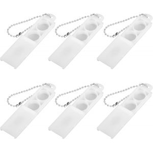 6pcs &Eacute;tuis &agrave; Piles pour Appareils Auditifs, Bo&icirc;tier en Plastique pour Piles avec Porte-Cl&eacute;s Bo&icirc;te de Rangement pour Piles &Eacute;tui de Transport pour Piles pour Appareils Auditifs pour Piles 312 - Neuf