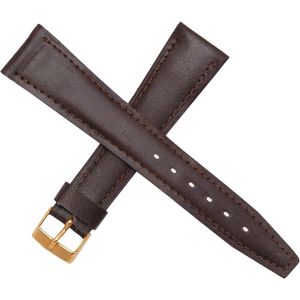 Kal-New Old Stock 1970 Bracelet De Montre En Cuir Véritable Marron Foncé Pour Homme 20 Mm, Marron Foncé, 20 Mm, Rétro - Neuf