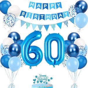 AYUHR-Decoration Anniversaire 19 Ans, Bleu Ballons 19 Ans Anniversaire, Deco Anniversaire 19 ans, Ballon 19 ans, 19 Ans Décorations Anniversaire, Deco Ballon 19 ans Aniversaire de Fête pour Femme Hom - Neuf