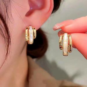 Kal-Boucles D'oreille Anneaux Ouverts Boucles D'oreille Anneaux Or Boucles D'oreille Anneaux Ouverts Boucles D'oreille Anneaux Opale Boucles D'oreille Bijoux Pour Femmes Et Jeunes Filles - Neuf