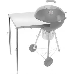 Ulteronixshop-Table de Barbecue Amovible en Acier Inoxydable pour Weber 47 cm et 57 cm - Table d'appoint en INOX - Accessoire pour Barbecue &agrave; Charbon Weber - Neuf