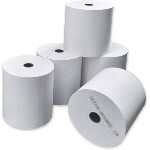 10 bobines papier thermique 80x80x12 pour caisse enregistreuse,ticket de caisse recharge standard de rouleau de papier thermique rouleau pour caisse,imprimante thermique,balance UGR03th - Neuf