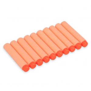 10pcs Gun Soft Recharge Bullets Fl&eacute;chettes T&ecirc;te Ronde Blasters Pour Jouet - Neuf
