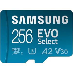 Evo Select Mb-Me256Ka/Eu Carte M&eacute;moire Microsdxc Uhs-I U3 130 Mo/S Full Hd & 4K Uhd Avec Adaptateur Sd 256 Go - Neuf
