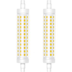 Ampoule Led R7s 118mm, Blanc Froid 6000k 12w R7s Led Double Extrémité Lampe Linéaire Remplace 120w J118 Lampe Halogène, 1500lm, Ac 220v-240v, Non Dimmable, Lot De 2 - Neuf