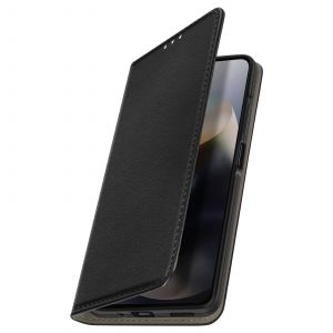 &Eacute;tui Folio pour Motorola Moto G56 avec Porte-cartes et Fonction Support Vid&eacute;o Noir - Neuf