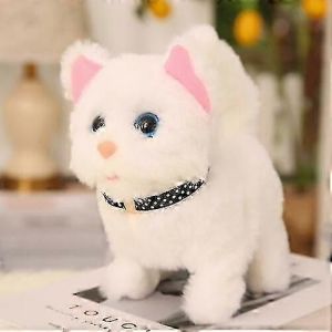 Jouet électronique pour chat de compagnie Walking Meow Peluche Chat Jouet en peluche Cadeau d'anniversaire pour enfants - Neuf