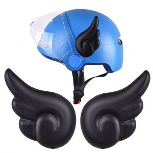 Lot De 2 Decorations D'ailes D'ange Pour Casque De Velo, Moto, Snowboard (Casque Non Inclus) - Neuf