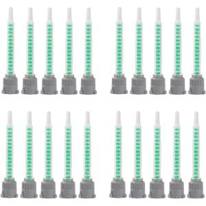 KWEX-20 Pieces Buses de M&eacute;lange Statiques pour Colle 2K,Buse de M&eacute;lange de Colle en R&eacute;sine &Eacute;poxy Buse de M&eacute;lange Statique 1:1pour Colle Plastique Colle Bi-composant Pistolet &agrave; Colle 2K - Neuf