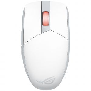 ASUS ROG Strix Impact III Wireless - Souris - droitiers et gauchers - optique - sans fil - Bluetooth 5.1, 2.4 GHz - r&eacute;cepteur sans fil USB ROG Omni - blanc clair de lune - Neuf