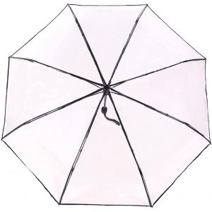 Parapluie De Voyage,Parapluies Pliants,Parasol,Parapluie Petit,Parapluie Transparent Parapluie Pliant Parapluie Automatique Série D'Impression Noire Parapluie Transparent-A - Neuf
