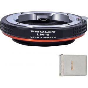 Adapter for Leica M LM, Zeiss ZM, VM Mount and Sony E Camera, a1, a9 II, a7S III/II, a7R V/IV/III/II, a7R a7C a7 IV/III/II, a7 a6600 a6500 a6400 a6300 a6100 a6000 NEX - Neuf