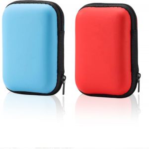 Mdy-2 Pcs 14 * 10 * 4 Cm Étui Pour Skip Bo Skyjo Phase 10 Uno Cabo Jeu De Cartes, Espace Pour Jusqu'à 216 Cartes, Boîte De Cartes À Collectionner, Boîte À Cartes De Jeu (Bleu + Rouge) - Neuf