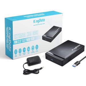 Boîtier De Disque Dur ,Usb 3.0 Vers Sata Caddy Pour Disque Ssd Hdd 3,5 Pouces Avec Adaptateur Dc,Station D'Accueil,Boîtier Ssd Hdd Sans Outils Pour Windows,Linux,Mac Os,Ps4,Xbox - Neuf