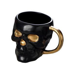 Tasse En C&eacute;ramique Avec T&ecirc;te De Mort Pour Halloween, Avec Anse, Sans Couvercle, Amusante, Pour Eau, Bi&egrave;re, Lait, Moka, Cr&eacute;ative, M - Neuf