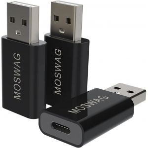 THEF-Adaptateur USB C Femelle vers USB mâle, Adaptateur USB C vers USB Compatible avec Le Chargeur Apple MagSafe, Watch Series Ultra/8/7/se, iMac, MacBook Pro, MacBook, Ordinateurs Portables, PC. - Neuf