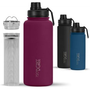 Gourde Isotherme 950ml ¿Nolimit¿ + Infuseur - Étanche, Sans Bpa, Compatible Boissons Gazeuses. Avec Bouchon À Vis. Idéale Pour Le Sport, L¿Extérieur Et Le Fitness - Neuf