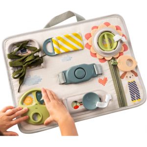 JGD-Activit&eacute; Snap n Learn Busy Board Jouet Montessori &Eacute;ducatif pour Tout-Petits D&eacute;veloppant Motricit&eacute; Fine et R&eacute;solution de Probl&egrave;mes - Neuf