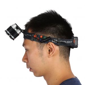 Lampe Frontale Ultra-Legere, Rechargeable Et Etanche, Ideale Pour Les Casques (Prise Americaine) - Neuf