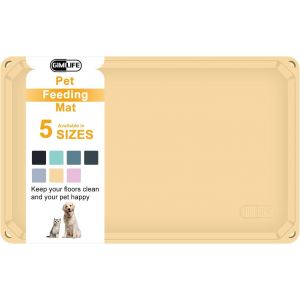 Tapis Gamelle Chien Chat, Tapis Antidérapant Pour Chien Chat De Silicone,Bord Surélevé Pour Éviter Que L'eau Ou La Nourriture Ne Se Renverse,Tapis Nourriture Chat Tapis Pour Gamelle Chien.[X177] - Neuf