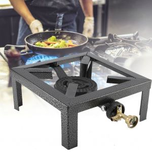 Hjlian Rechaud A Gaz Portable D'exterieur De Grande Taille, En Fonte, Avec Anneau D'ebullition, Pour Camping Et Restauration - Neuf