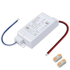 Transformateur LED 24V 24W 1A,Transfo 220V 24V,LED Driver AC à DC Alimentation Basse Tension,pour Ampoule MR16 G4 MR11 GU5.3,et pilots - Neuf
