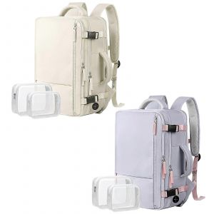 Lot de 2 sacs a dos de voyage extra larges (40 L) homologues pour l'avion et la randonnee - Neuf