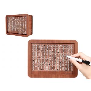 Tirelire en bois avec compteur de pi&egrave;ces et cible d'&eacute;pargne - Neuf