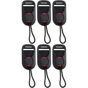 6 Pi&egrave;ces Connecteur de la Sangle de l'Appareil Photo Adaptateur de Courroie D'appareil Photo Boucle &agrave; D&eacute;gagement Rapide de l'Appareil Photo avec La Plupart Des Cam&eacute;ras - Neuf