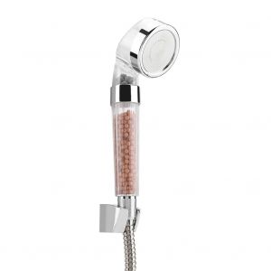 HJLIAN Pommeau de douche haute pression et support de tuyau Ensemble de filtres ioniques a economie d'eau - Neuf