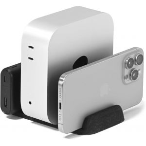 Support Vertical pour Apple Mac Mini m4/Mac Mini m4 Pro Puce Ordinateur de Bureau Compatible avec Dock hub,Docking Station (Noir) - Neuf