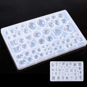 R&eacute;sine Bijoux Creation, Moulle Resine Epoxy Pendentif Diy, Art R&eacute;sine Diy Gem Craft Fabrication De Bijoux Outil, Silicone Moule 2pcs - Neuf