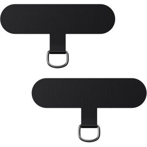Lot De 2 Patchs Universels Pour Cordon, Transformez Votre Coque De T&eacute;l&eacute;phone En Cha&icirc;ne De T&eacute;l&eacute;phone, Tpu Ultra Fin S'Adapte &Agrave; Toutes Les Coques De T&eacute;l&eacute;phone Standard&iquest;Noir[POP940153] - Neuf