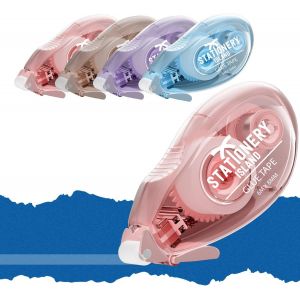 4pcs Colle Roller,Souris Colle Roller De Ruban Adh&eacute;sif Double Face Transparent. Colle Scrapbooking Pour Cartes,Scrapbook,Journal,Album Photo-8mm X 6 M - Neuf