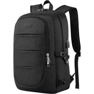 acdsgd-Sac &agrave; Dos Ordinateur Portable, Sac a Dos Grande Capacit&eacute; Homme Femme Imperm&eacute;able 17.3 Pouces avec USB Charging Port Sac a Dos PC Portable pour Loisir Noir - Neuf