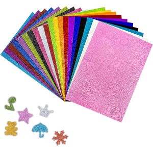 Mevronisshop-Papier Paillet&eacute; Autocollant, Carton &Eacute;tincelant, Papier &Eacute;tincelant Pour Enseignes Artistiques Diy, Bricolage, Emballage De Bo&icirc;te, D&eacute;coration De F&ecirc;te Et Scrapbooking, Format A4, 10 Couleur - Neuf