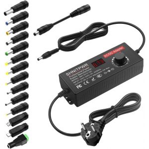 COPO-Bloc D'Alimentation Universel 3,5V12V 120W 10A Adaptateur Ac/Dc,Avec 14 Adaptateurs Pour Appareils Électroniques De 3,5 V À 12V,Cadre Photo,Appareil Photo Bébé Et Bande Led - Neuf