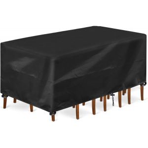 Ulteronixshop-Housse Pour Meuble De Jardin Rectangulaire Imperm&eacute;able Et R&eacute;sistante En Tissu Oxford 420d Coupe-Vent Et Ind&eacute;chirable Pour Ext&eacute;rieur Extra-Large 250 X 210 X 90 Cm - Neuf