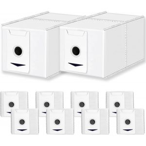 10 Pièces Sacs à Poussière de Rechange pour Ecovacs Deebot T30 Omni/ T30 Pro Omni Robot Aspirateur, 3L Sac Filtrant de Aspirateur Accessoires - Neuf