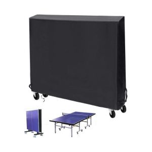 Housse De Protection Durable Pour Table De Ping-Pong D'extérieur : Imperméable, Résistante Aux Uv, Ajustement Parfait Et Facile À Nettoyer. - Neuf