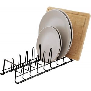 Tianyi-U2013 Porte-Assiettes/Plaques De Cuisson/Couvercles U2013 Organisateur De Placard De Cuisine - Noir - Neuf