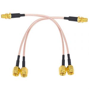 Antenne WiFi C&acirc;ble coaxial femelle vers Y-Type 2XSMA M&acirc;le S&eacute;parateur Droit Combinateur Extension Queue de Cochon - Neuf